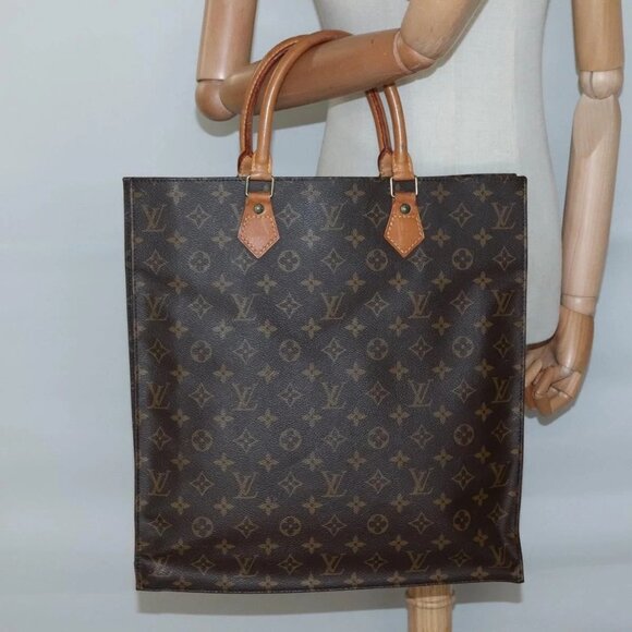 LOUIS VUITTON Monogram Sac Plat Hand Bag - Picture 1 of 16